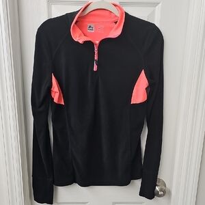 RBX Black and Pink Half-Zip Top
